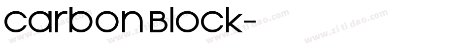 Carbon Block字体转换
